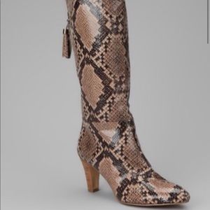 Tall Snake Skin Boots
